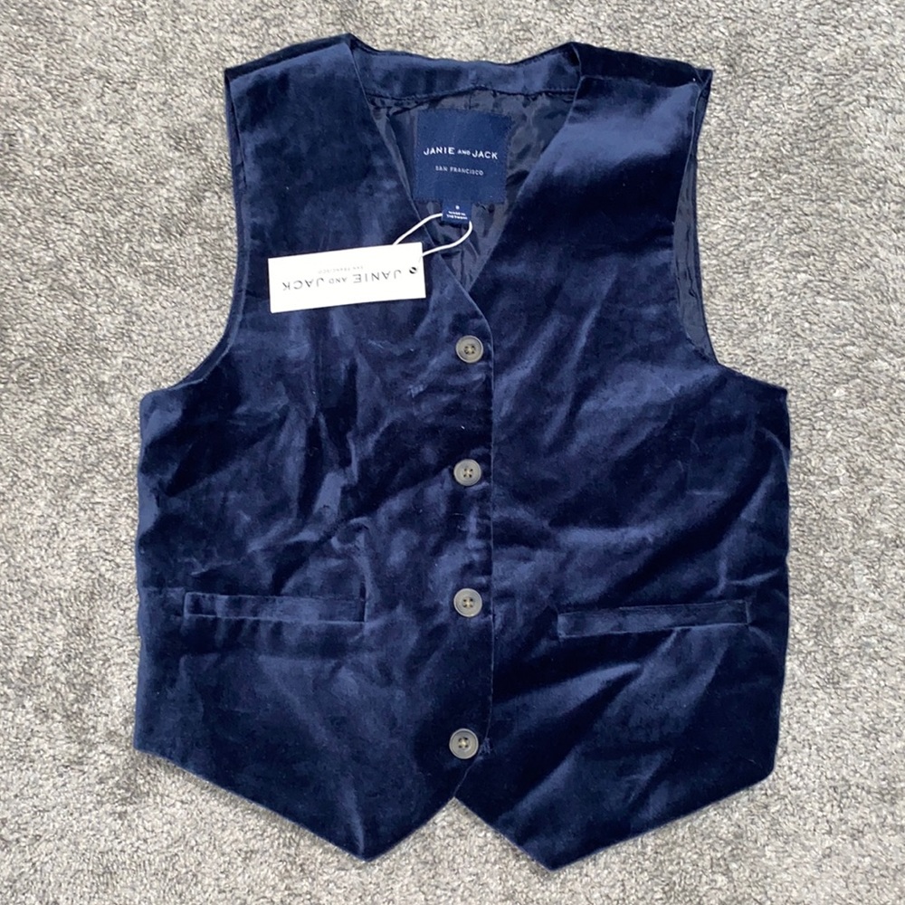 Janie and Jack velvet vest